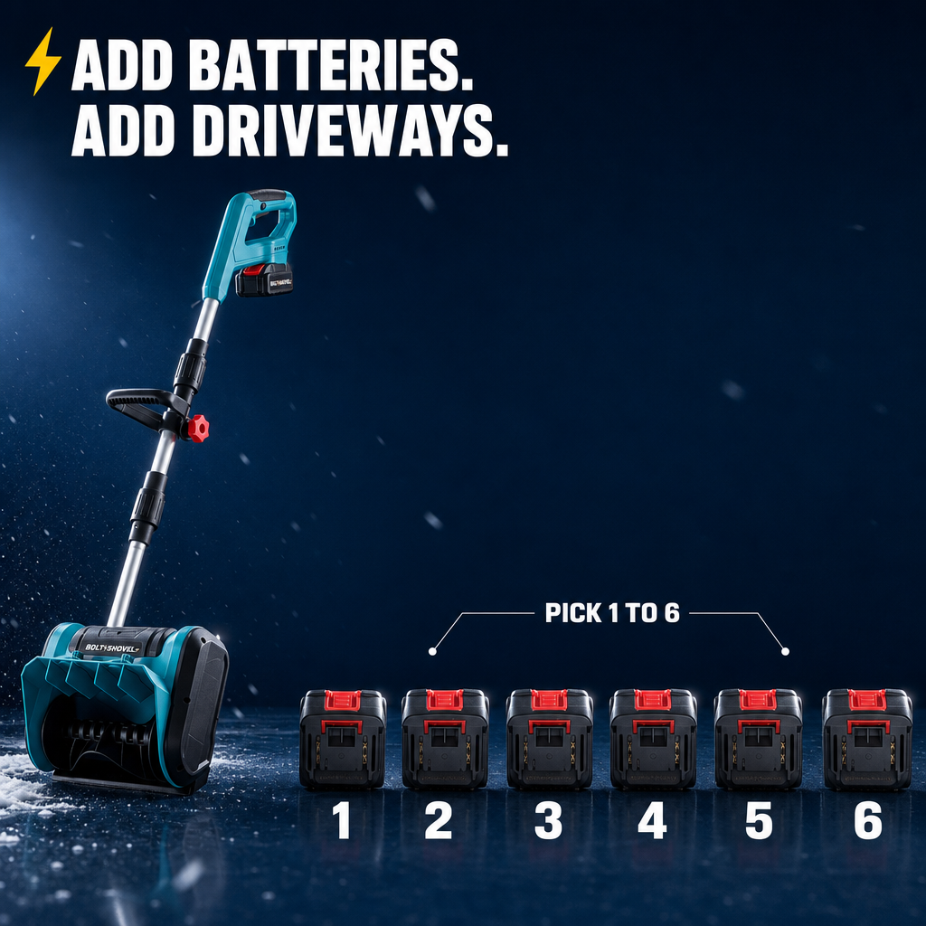 Add batteries, add driveways. Pick 1 to 6.